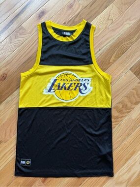 NBA Los Angeles Lakers Black & Yellow Mesh Tank